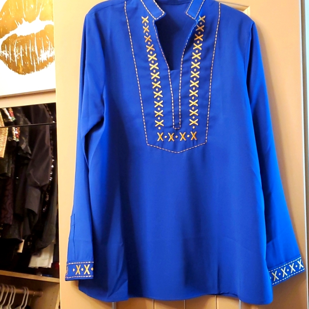 Royal blue tunic